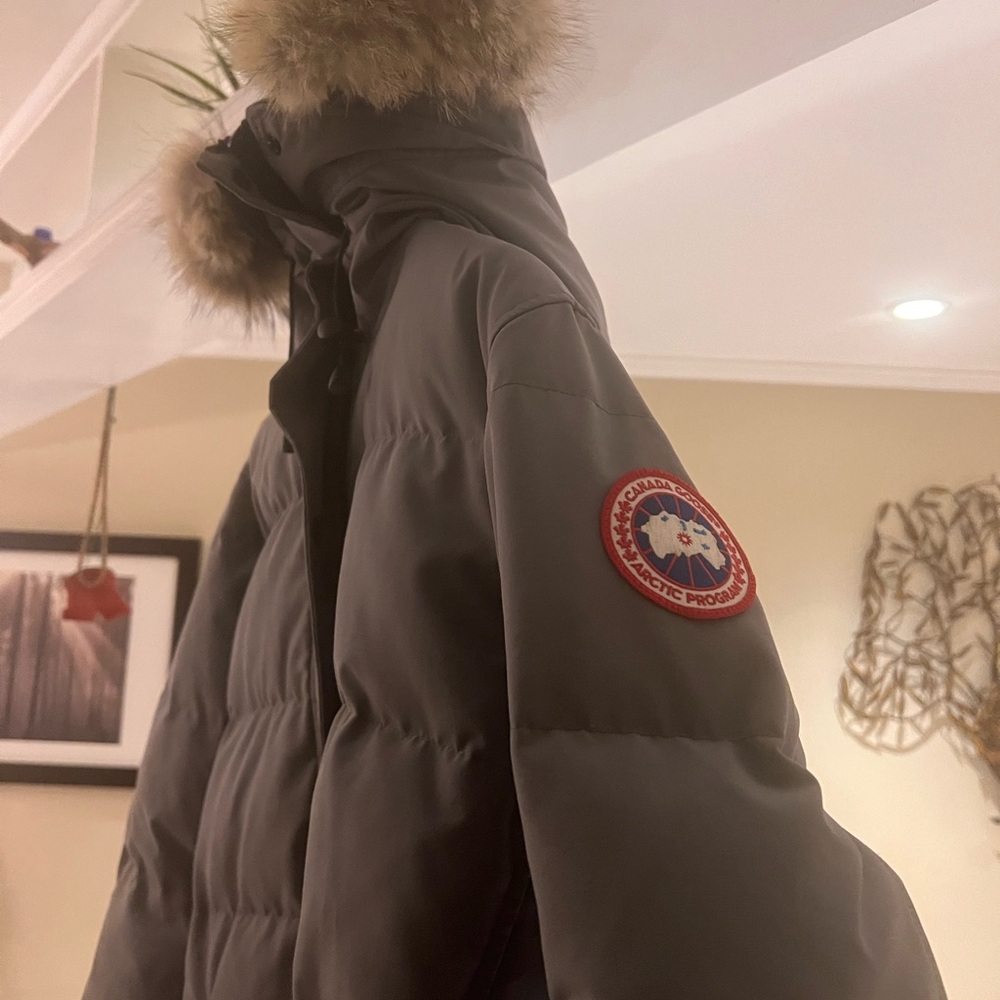 Rare gray women’s Canada Goose down jacket size XL